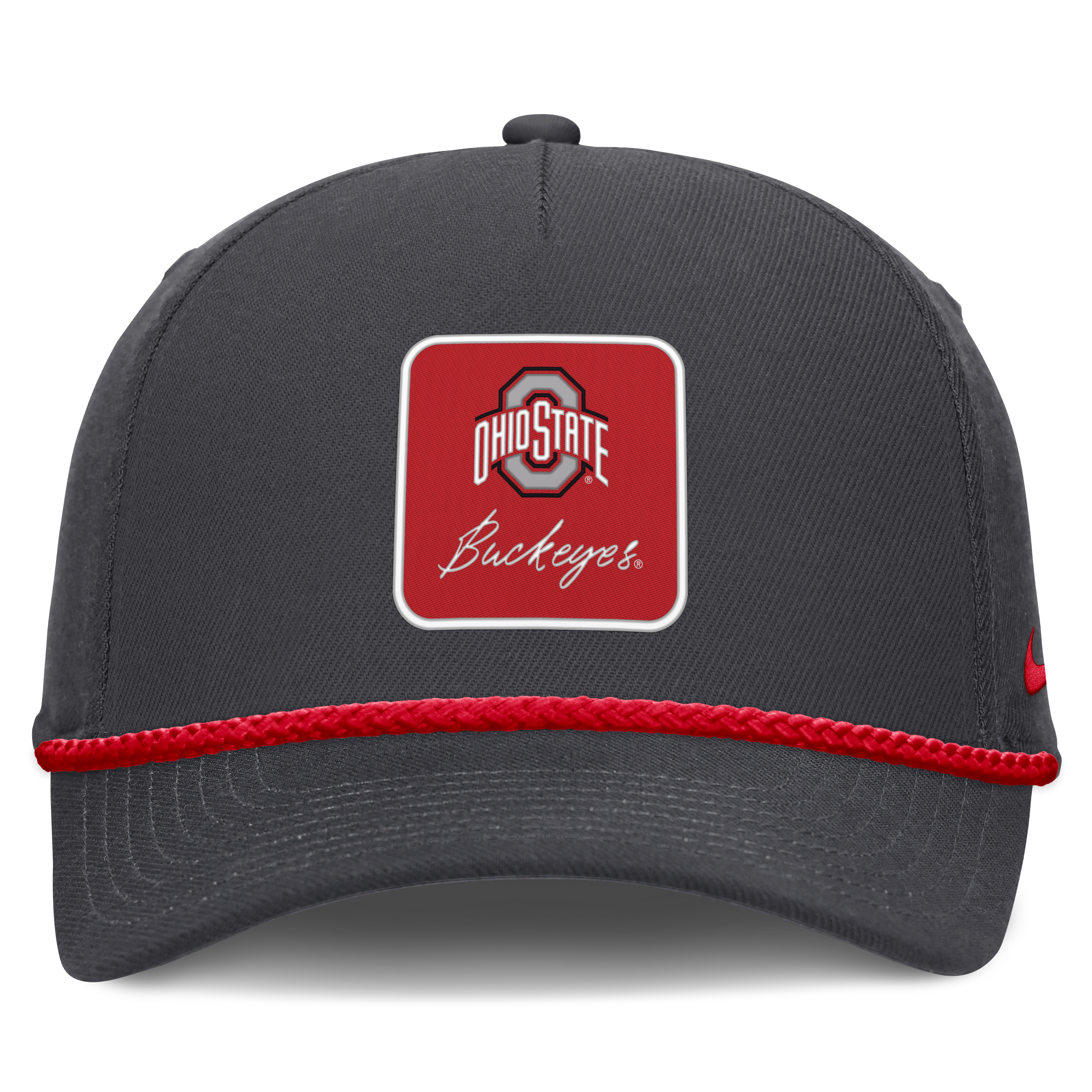Casquette unisexe Nike anthracite Ohio State Buckeyes à inscription et taille ajustable