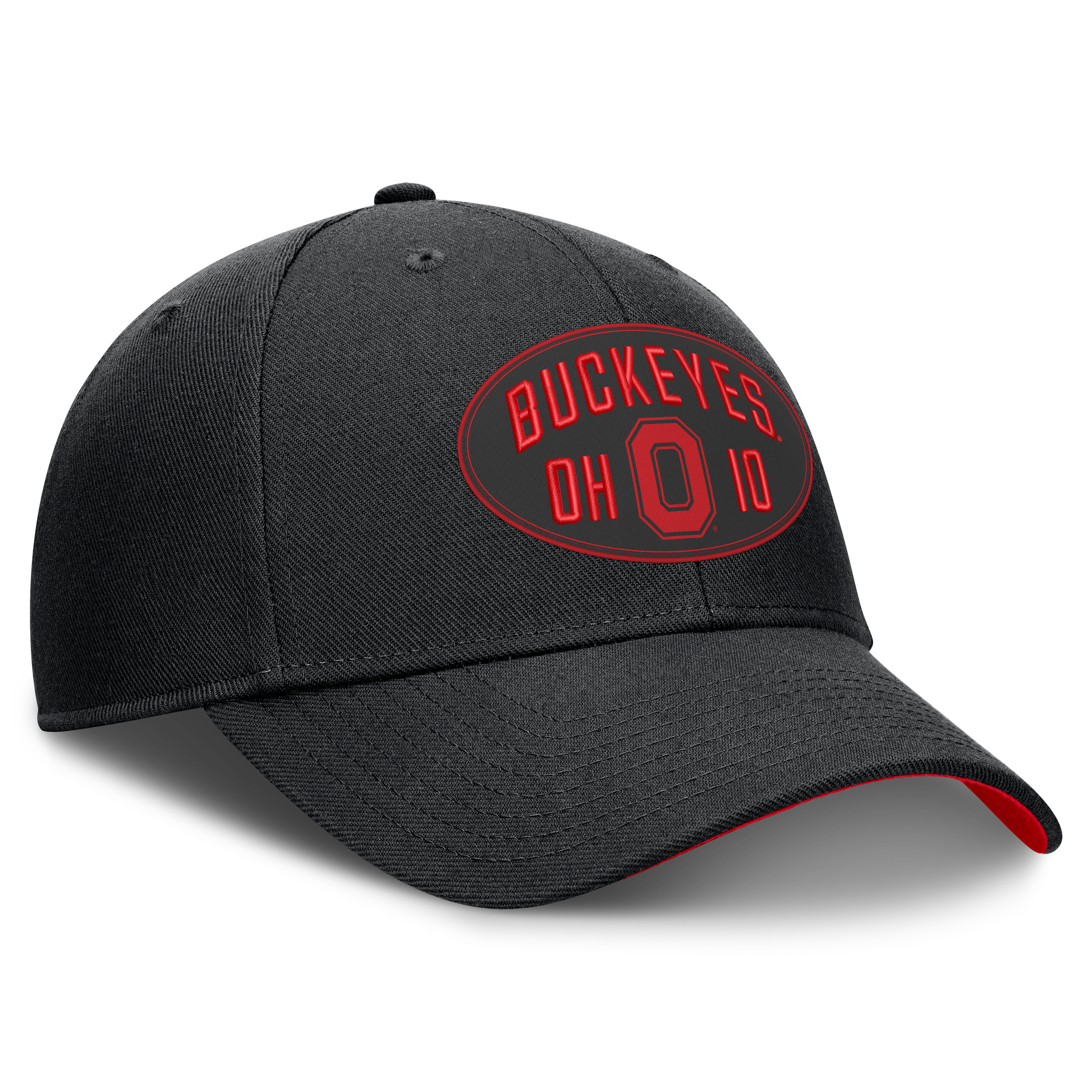 Casquette unisexe Nike noire Ohio State Buckeyes Legacy Letter & Location Rise ajustable