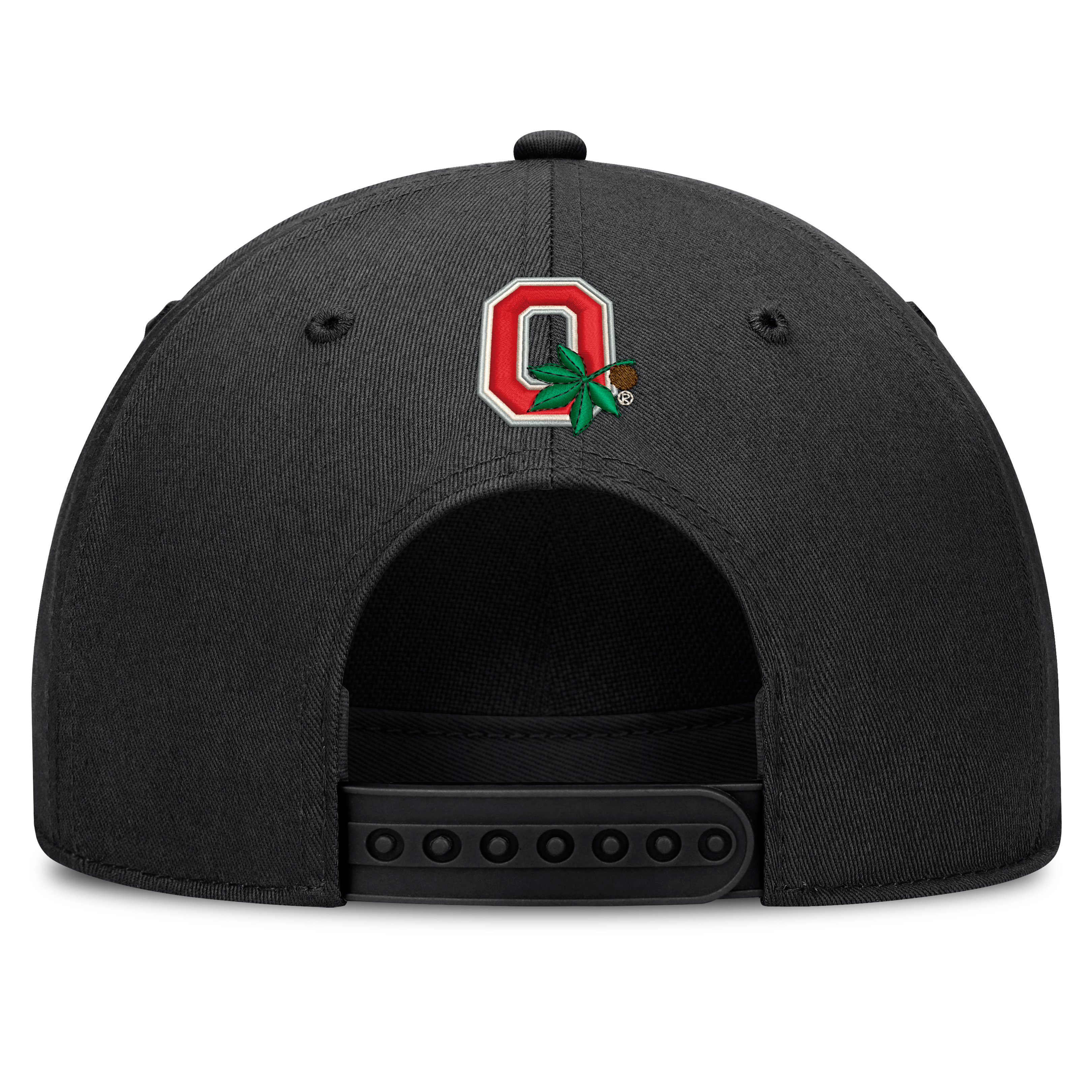 Casquette unisexe Nike noire Ohio State Buckeyes à lettres et taille ajustable