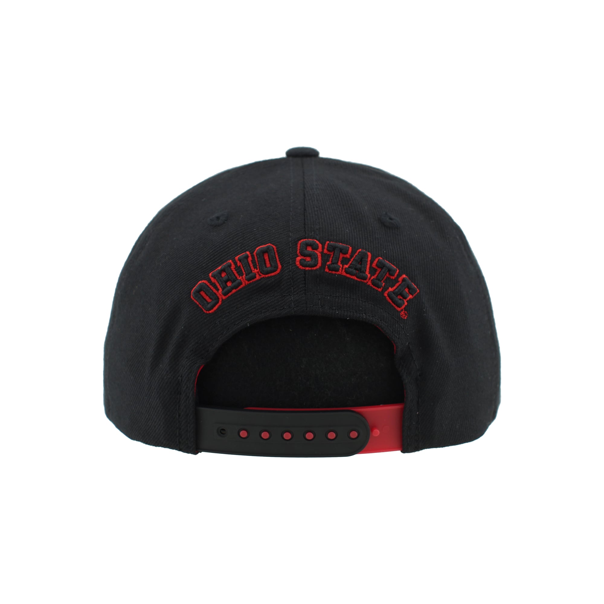 Casquette unisexe Zephyr Black Ohio State Buckeyes Slice 3D Z11 Snapback
