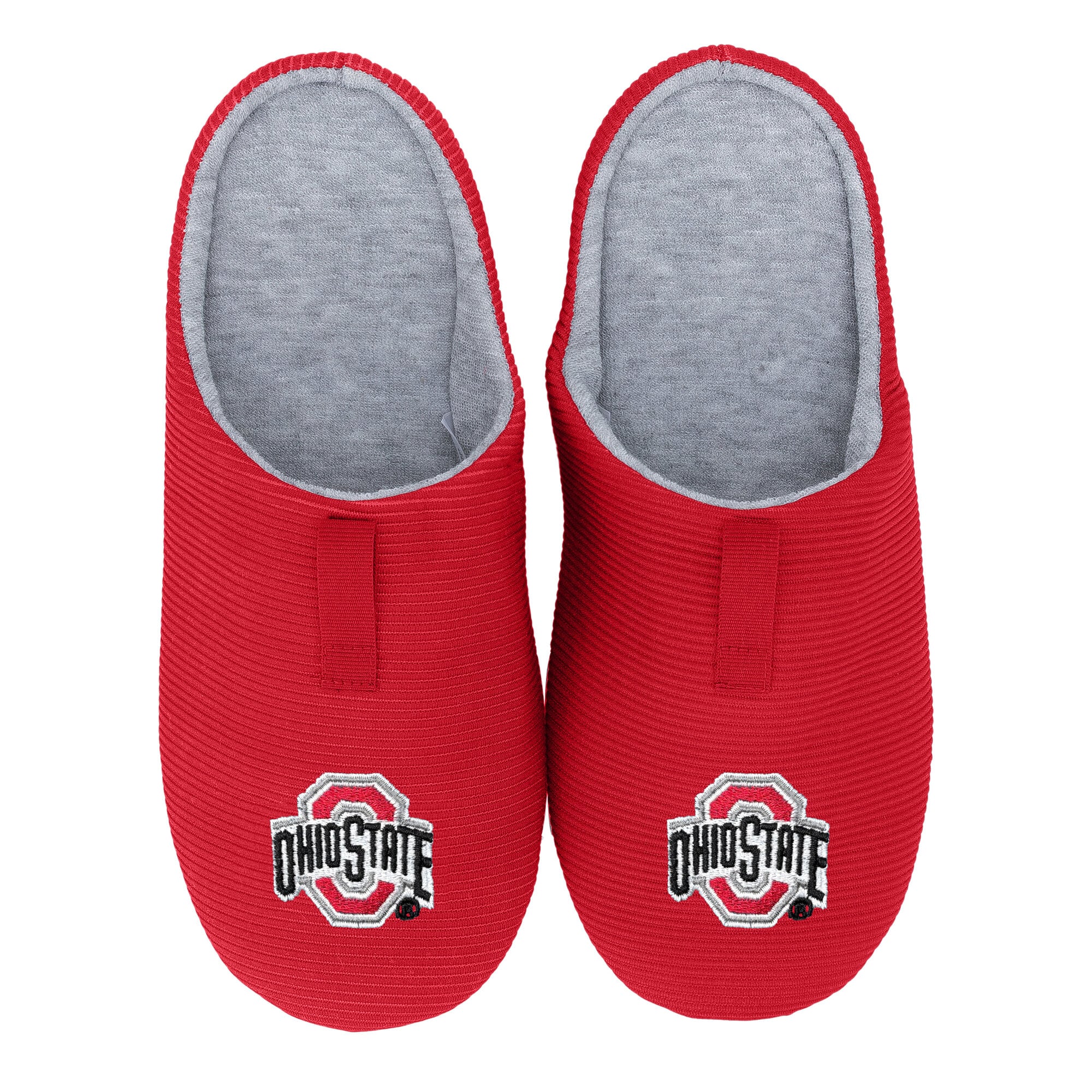 Pantoufles côtelées unisexes ZooZatz Ohio State Buckeyes