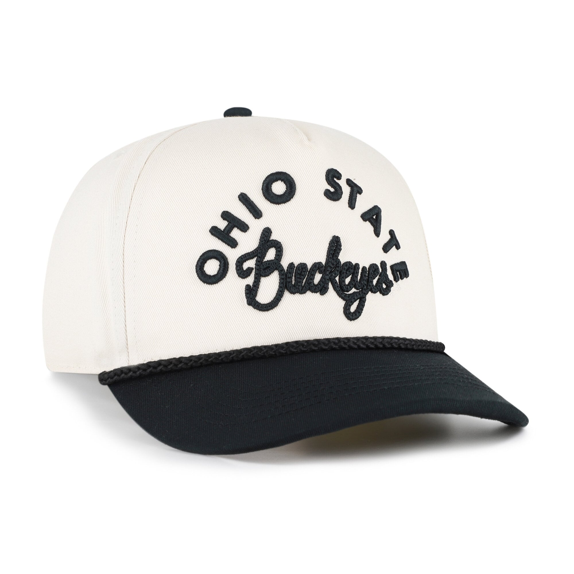 Casquette ajustable pour femme « 47 » crème/noir Ohio State Buckeyes Rope Script Hitch
