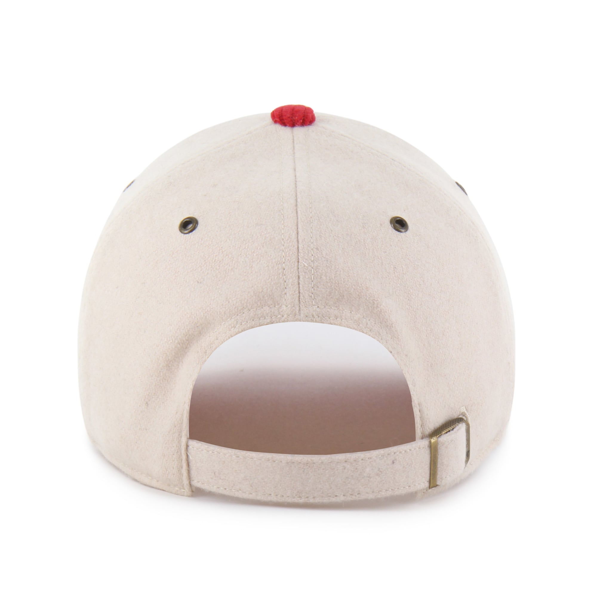 Women's '47 Cream/Scarlet Ohio State Buckeyes Rope Script Clean Up Adjustable Hat
