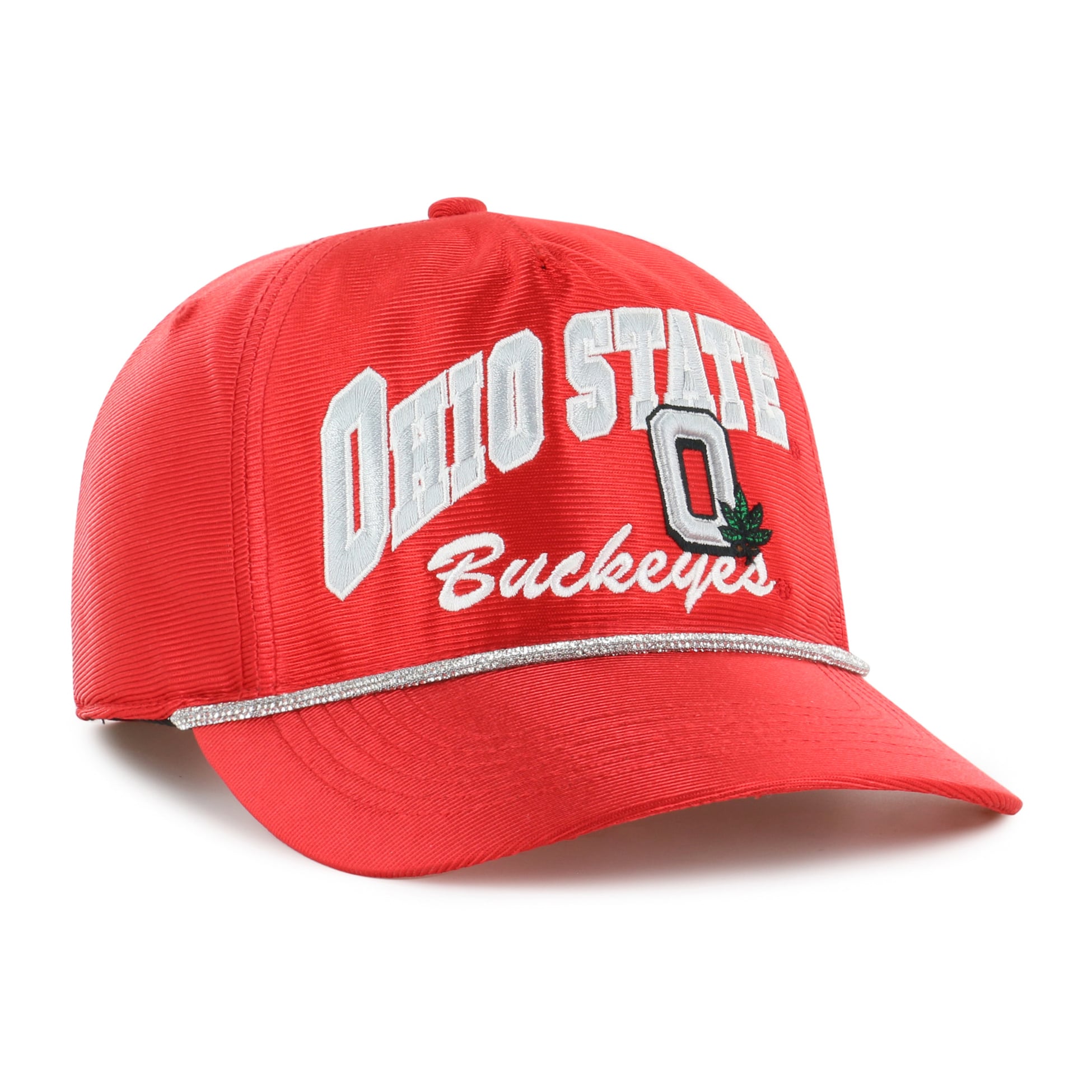Chapeau ajustable à paillettes Ohio State Buckeyes rouge '47 pour femmes