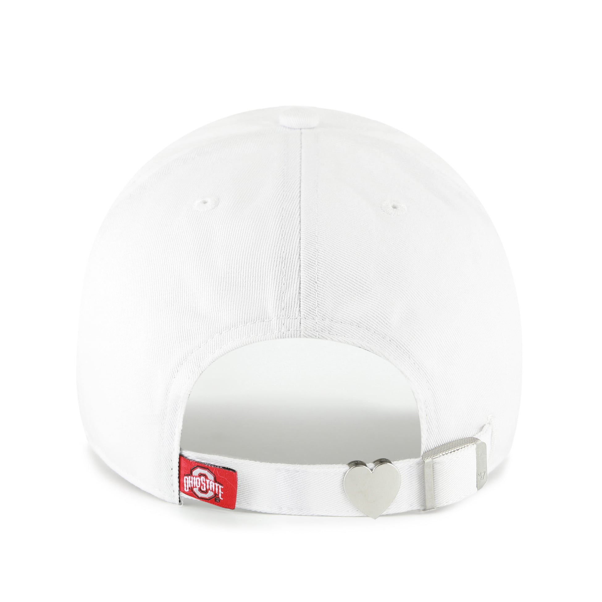 Casquette ajustable « 47 White Ohio State Buckeyes Trendy Script Clean Up » pour femme