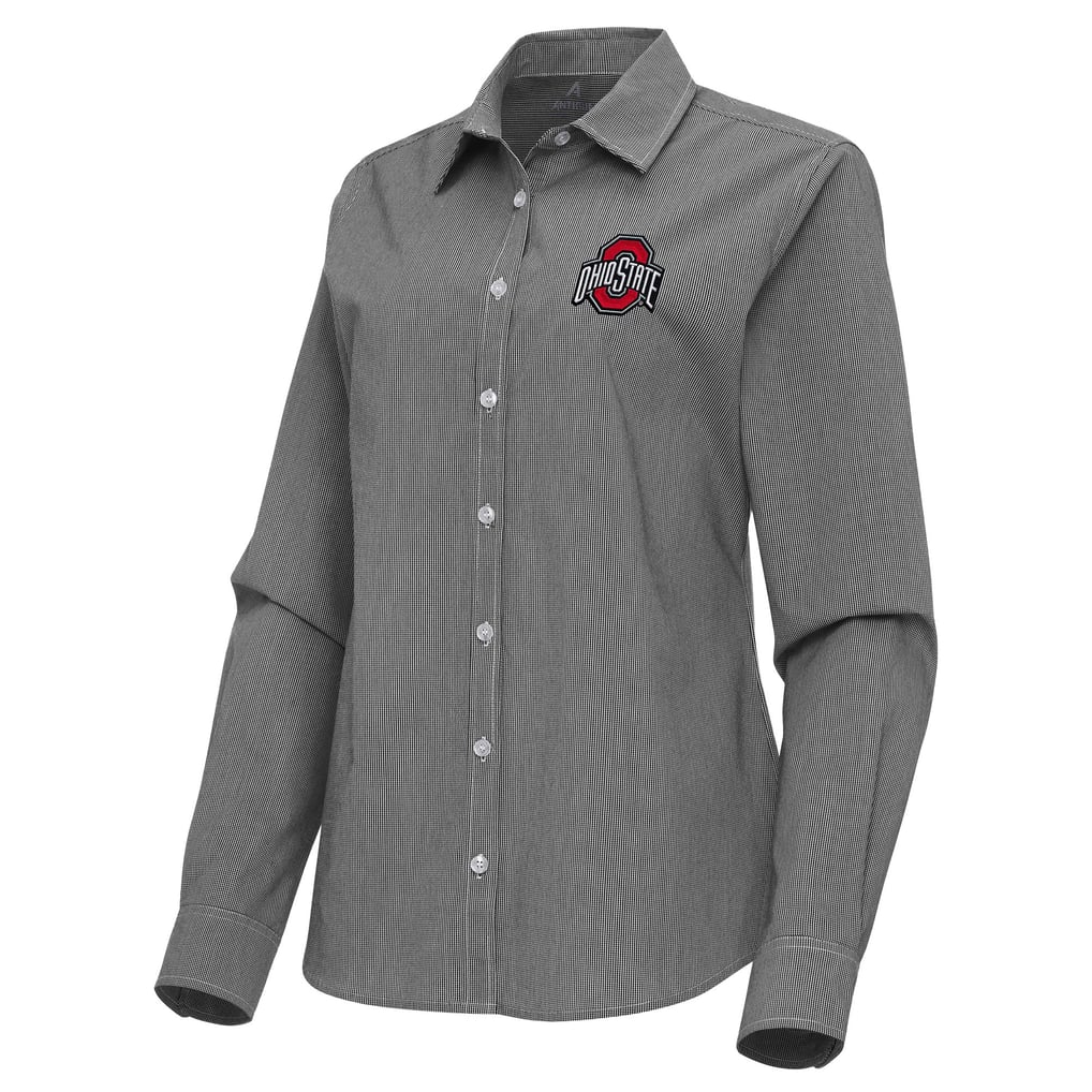 Ohio State Buckeyes Antigua Women's Porter Woven Tri-Blend Long Sleeve ...