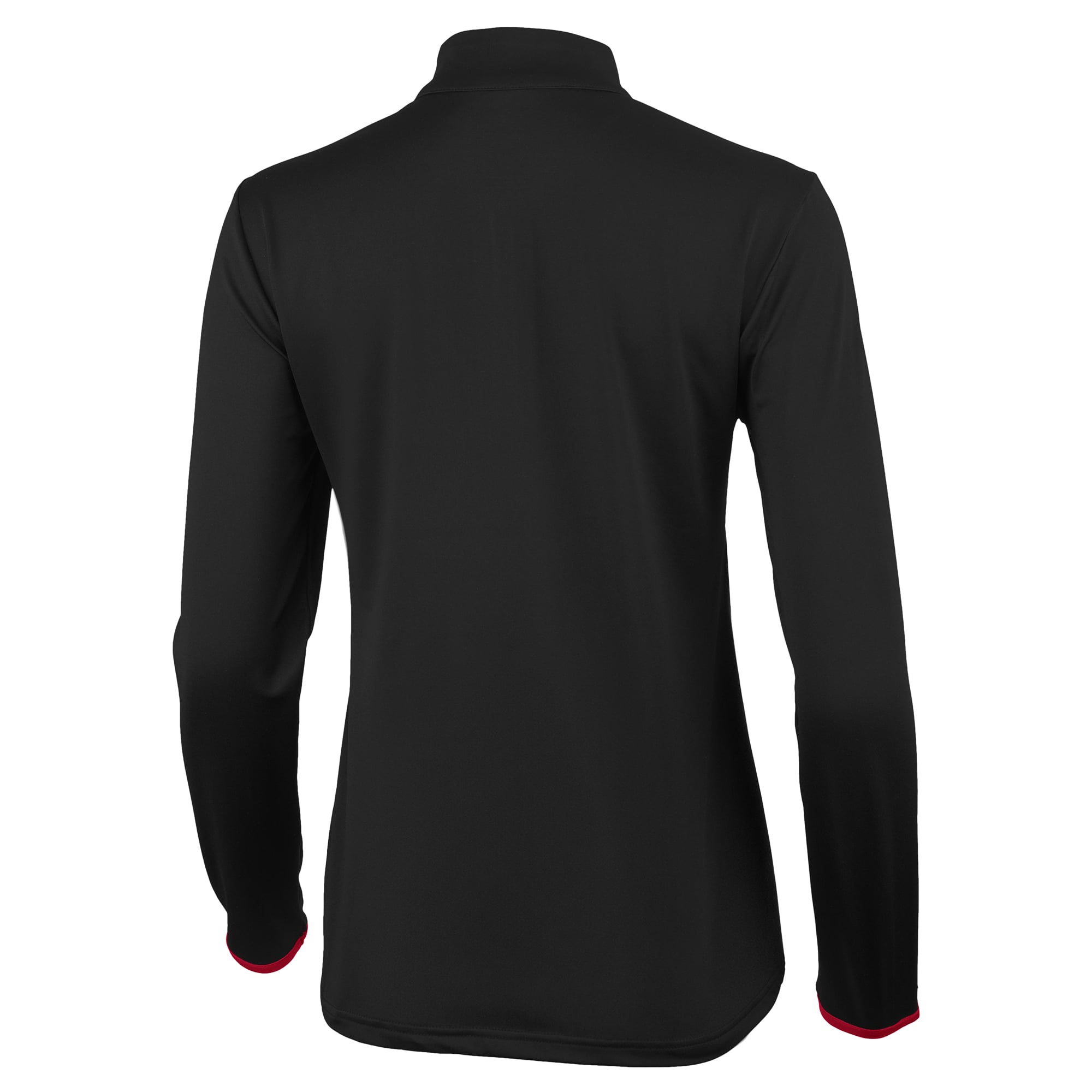 Pull à col zippé Antigua noir/écarlate pour femme, Ohio State Buckeyes Brink
