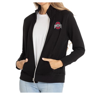 Ohio State Buckeyes Women's Fallon Full-Zip Jacket - Black