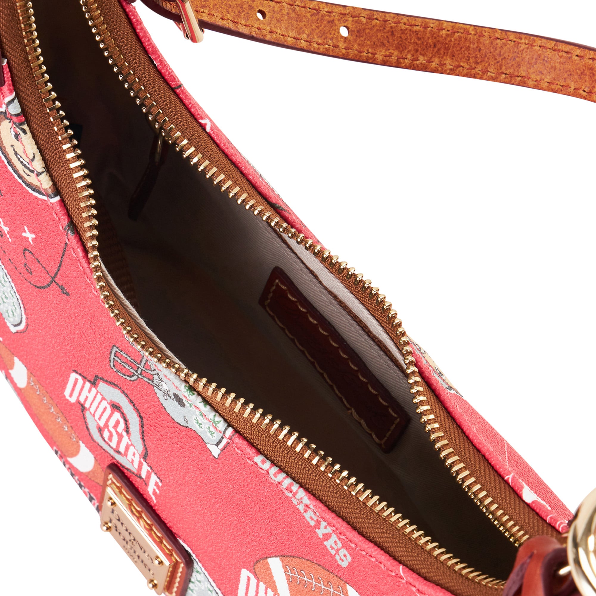 Sac à bandoulière souple Dooney & Bourke Ohio State Buckeyes pour femme