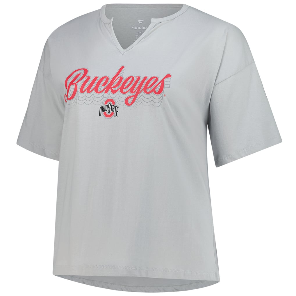 T-shirt Victoria's Secret PINK Ohio State Buckeyes - Col V Lacé - Neuf Avec étiquettes