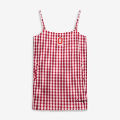 Ohio State Buckeyes Gameday Social Women's Gingham Skort Dress - Scarlet
