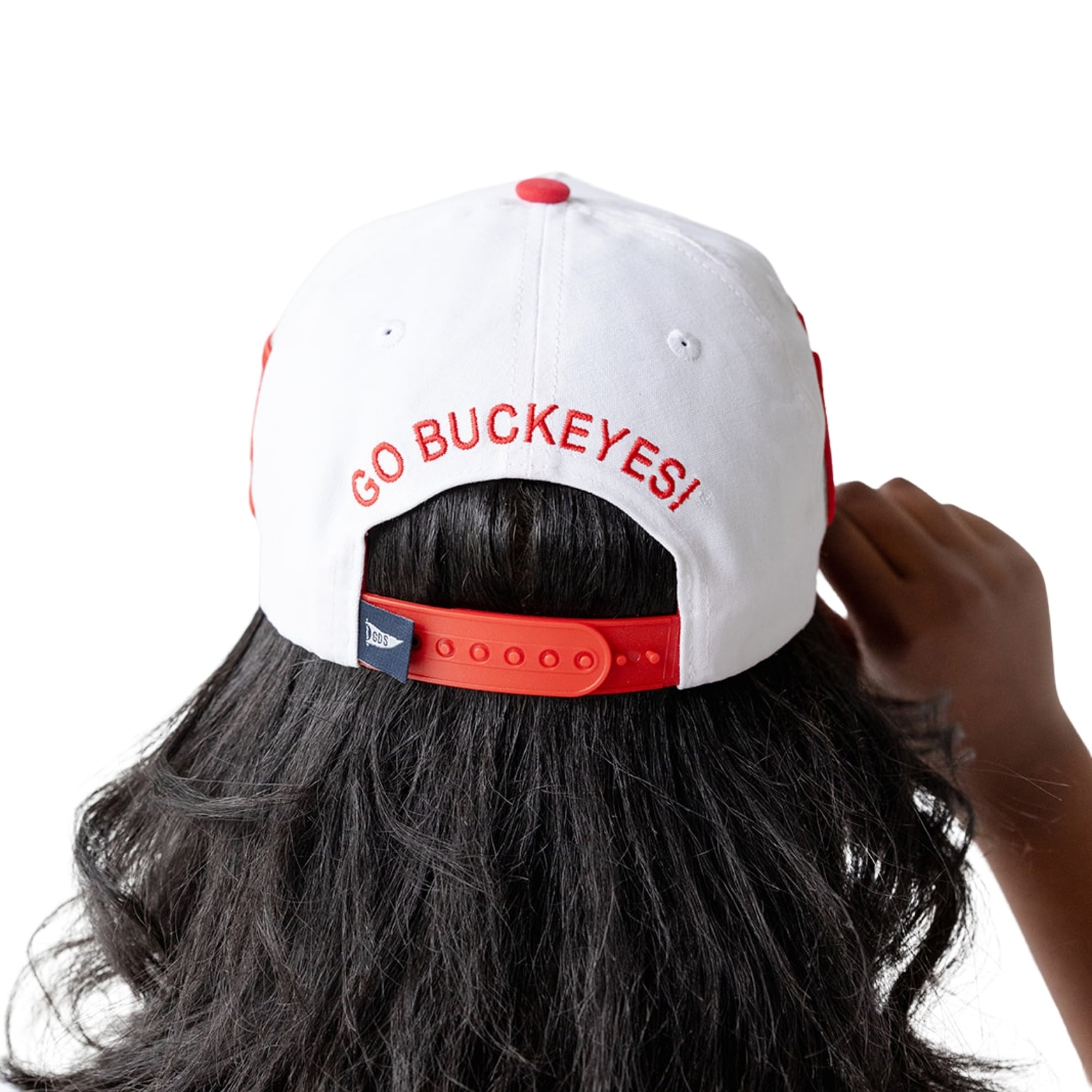 Women's Gameday Social White/Scarlet Ohio State Buckeyes Five-Panel Rope Away Adjustable Hat