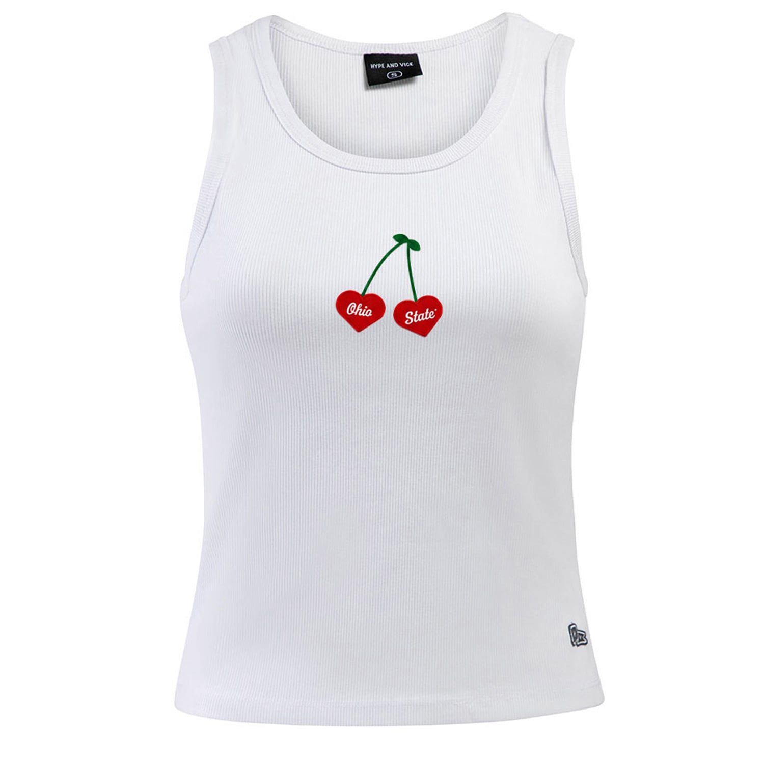 Débardeur court côtelé blanc Ohio State Buckeyes pour femmes - Hype and Vice