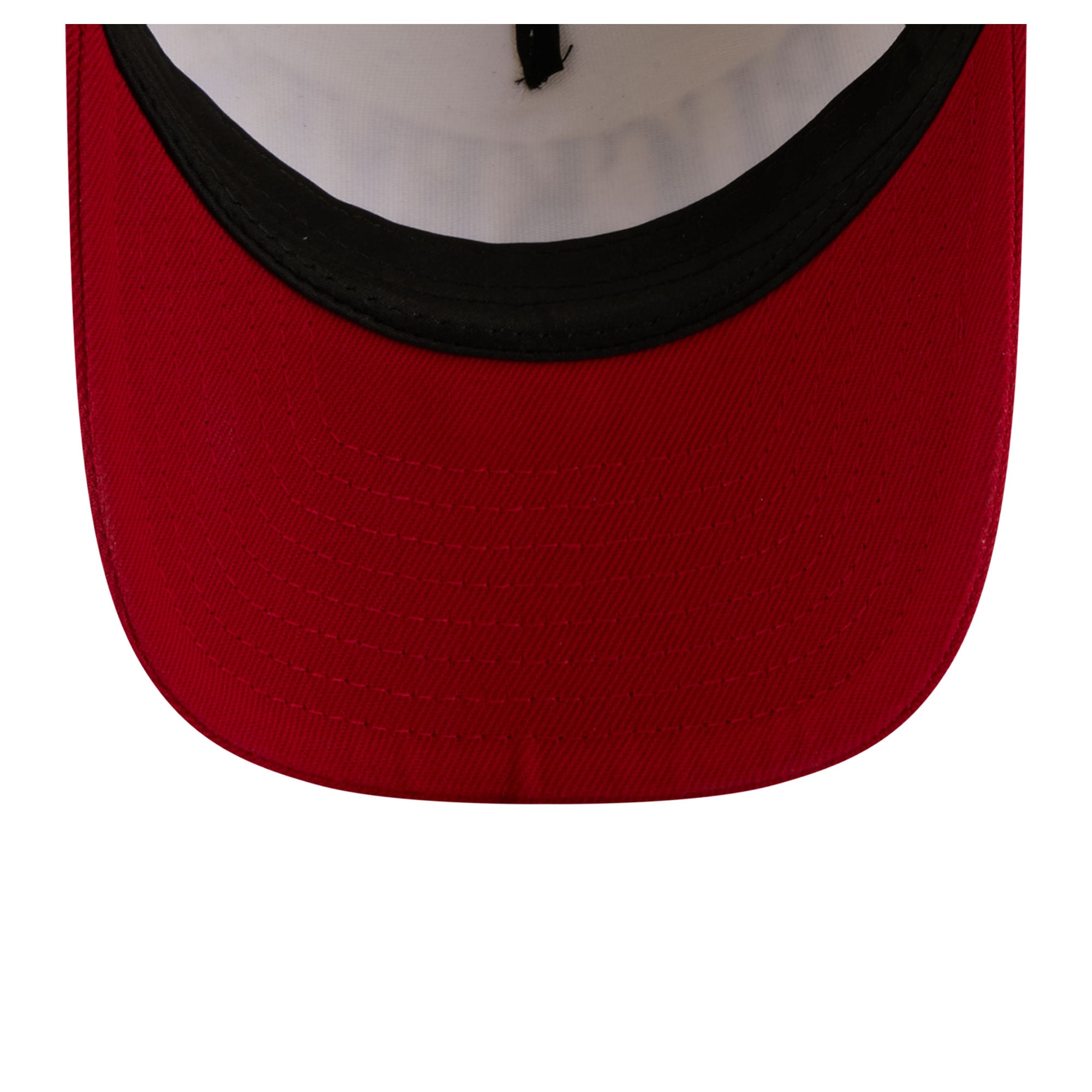 Casquette ajustable New Era 9FORTY A-Frame blanche et écarlate pour femme, aux couleurs des Ohio State Buckeyes.