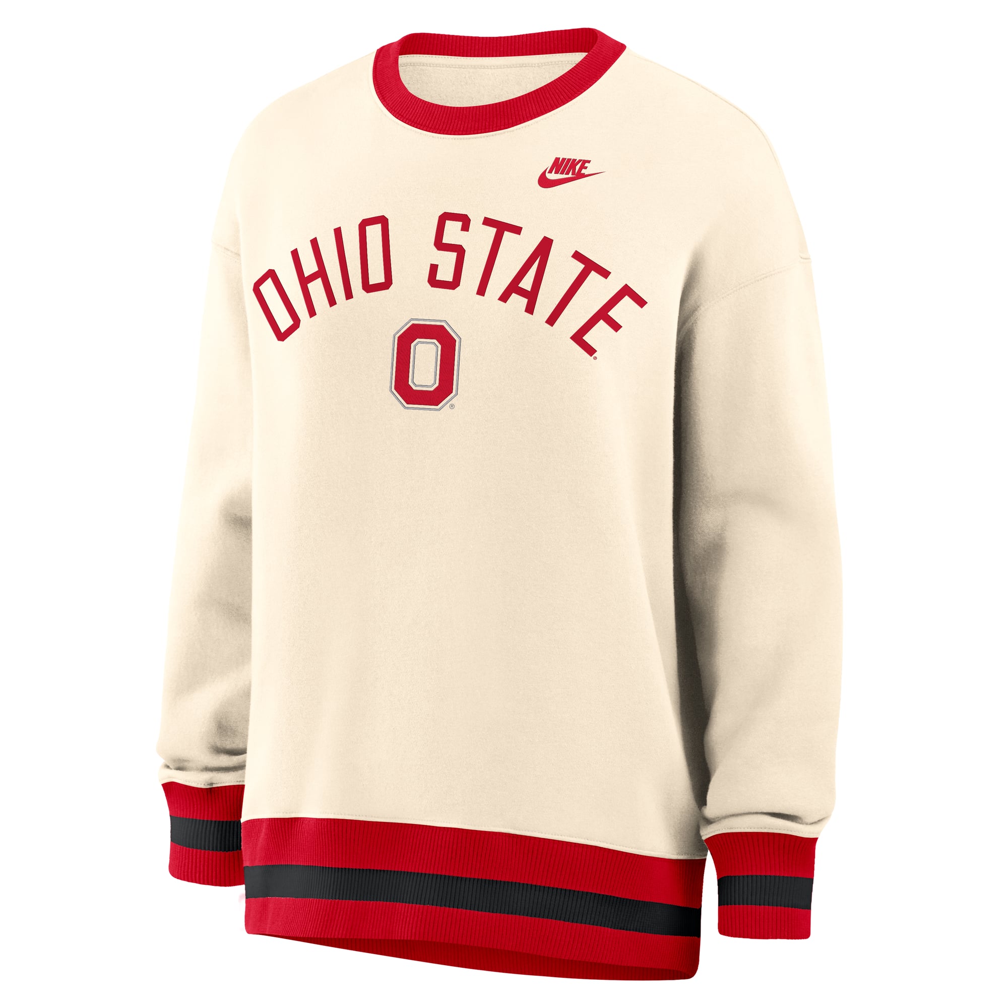 Sweat-shirt à enfiler Nike Natural Ohio State Buckeyes Legacy pour femme