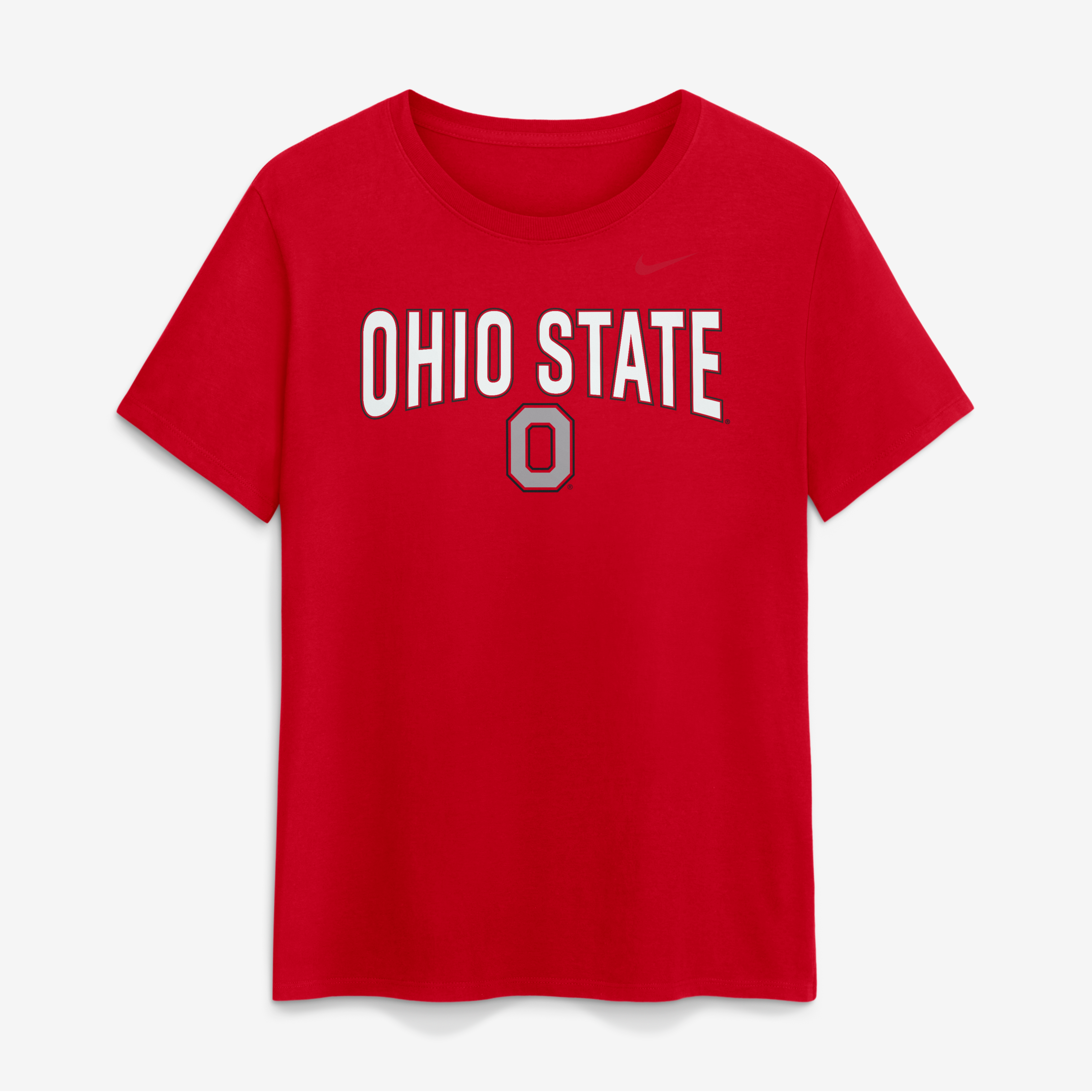 T-shirt Nike Scarlet Ohio State Buckeyes Arch Logo pour femmes