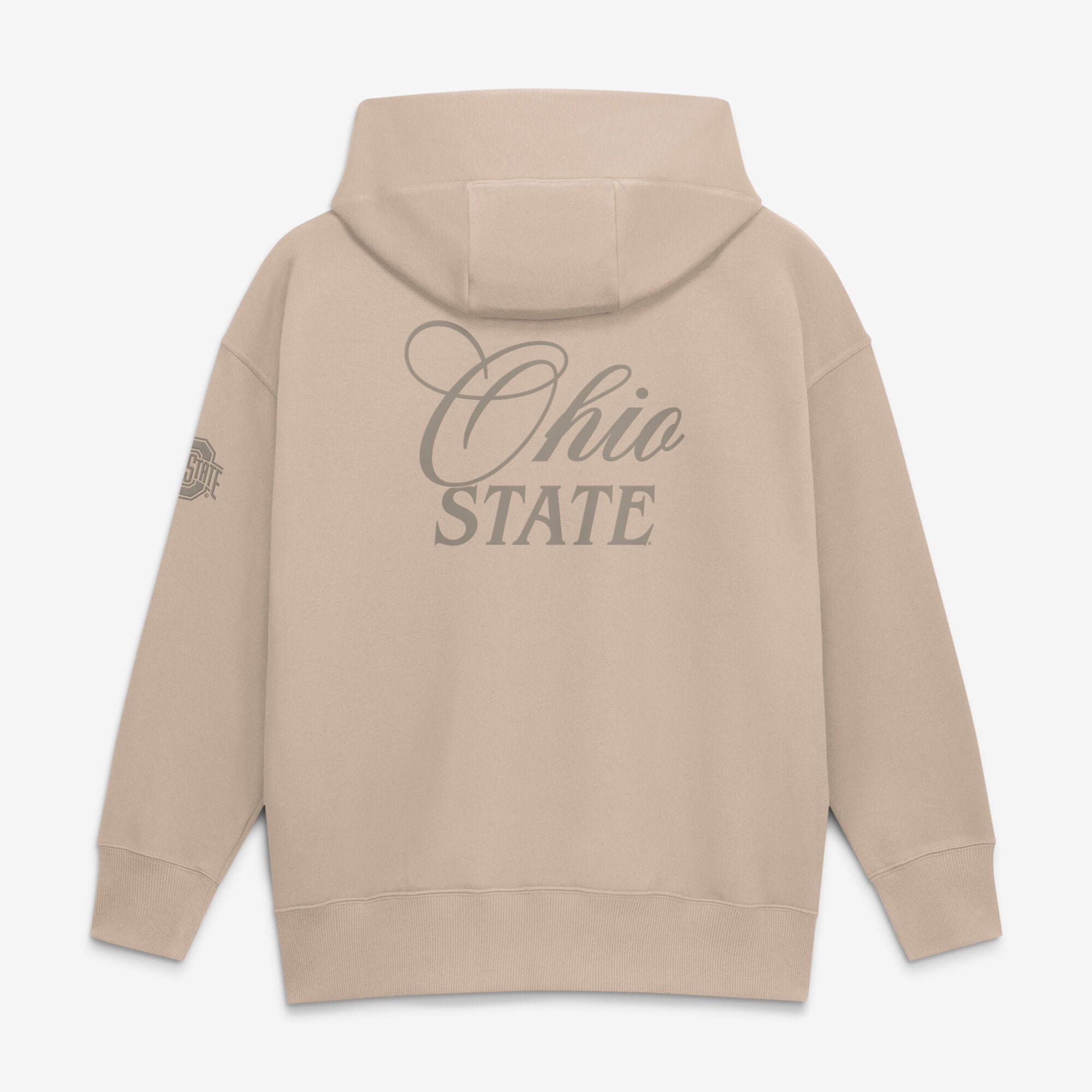 Women's Nike Tan Ohio State Buckeyes Neutral Stance Phoenix Fleece Oversized Hoodie