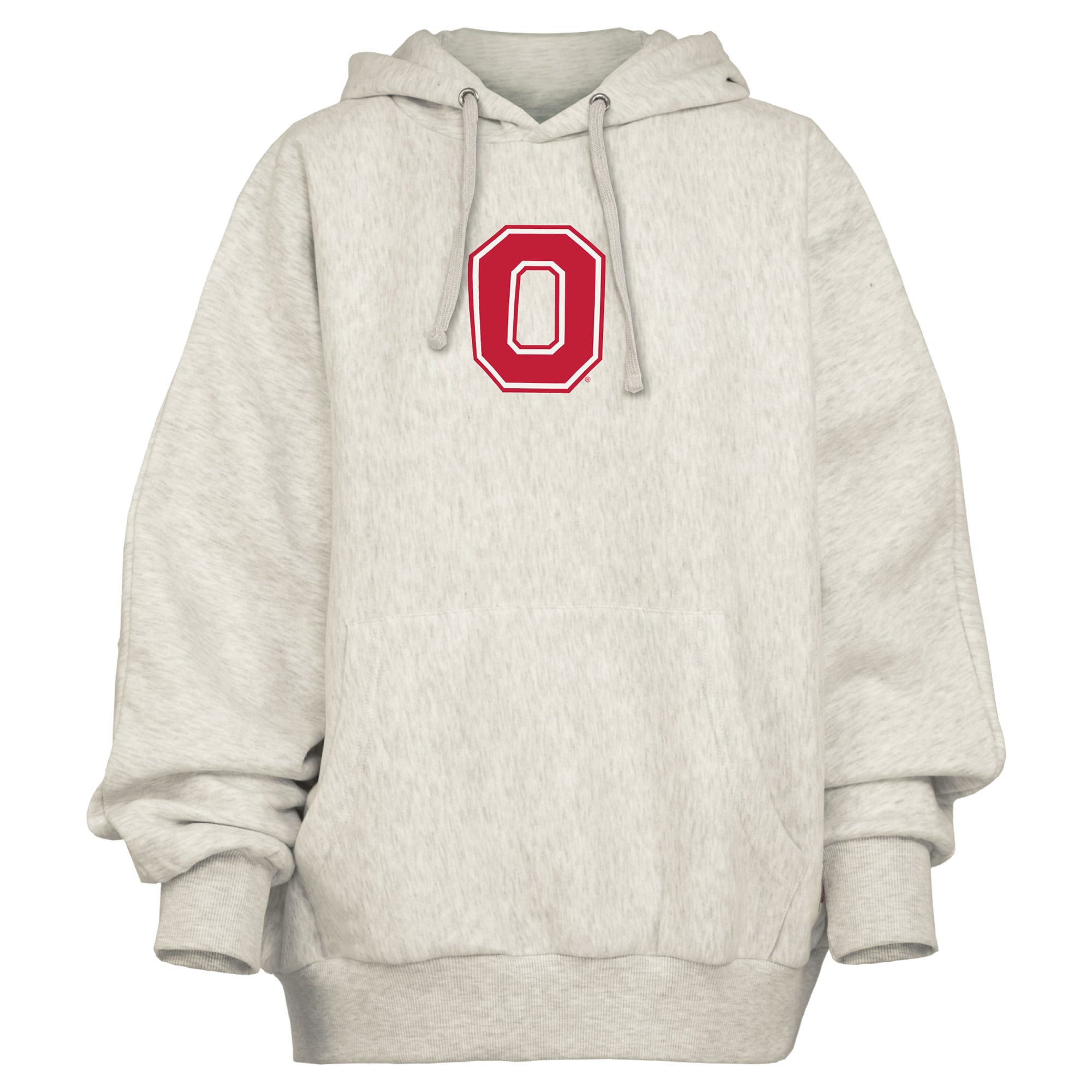 Women's Pressbox Gray Ohio State Buckeyes Belvedere Oversized Hoodie