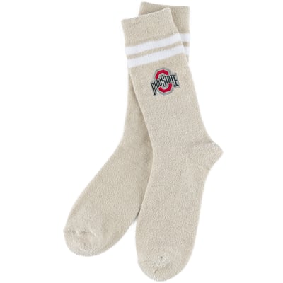 Ohio State Buckeyes ZooZatz Women's Victory Plush Socks - Cream