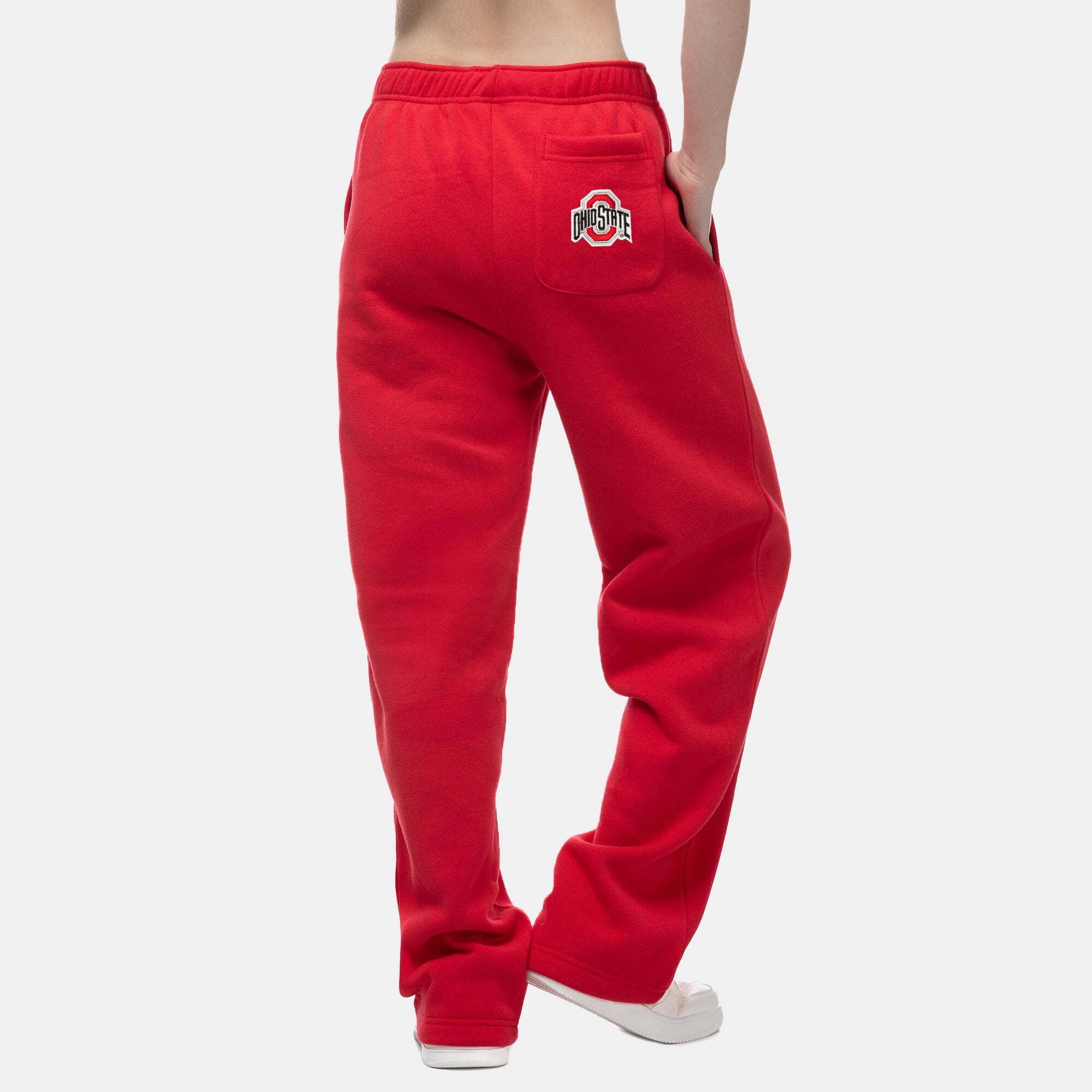Women's ZooZatz Scarlet Ohio State Buckeyes Wordmark Fleece Sweatpants