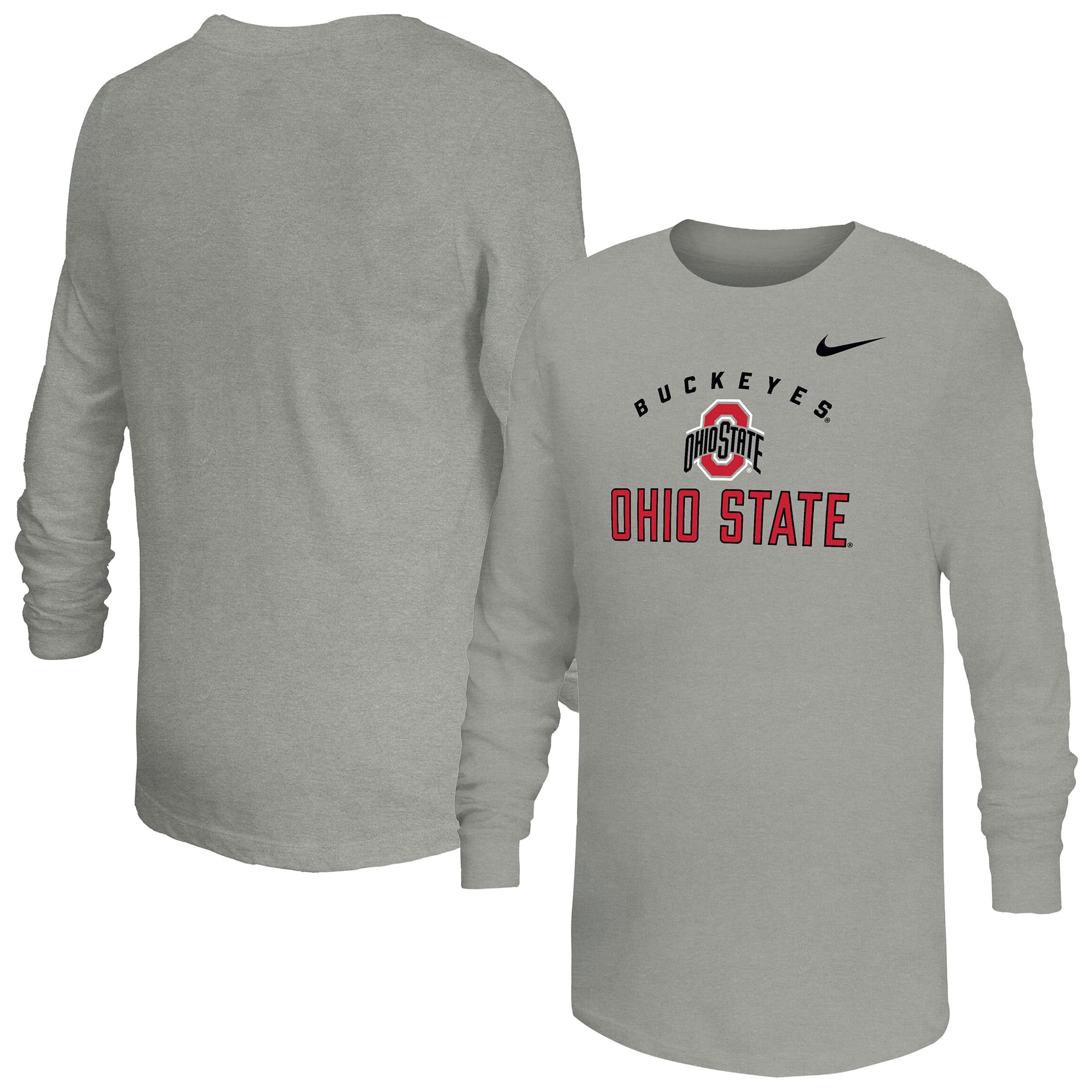 Youth Nike Gray Ohio State Buckeyes Legend Dri-FIT Long Sleeve T-Shirt