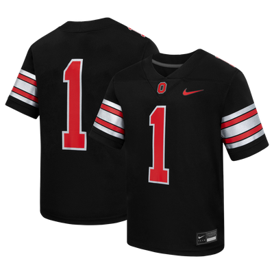 #1 Ohio State Buckeyes Nike Youth Alternate Replica Football Jersey - Black