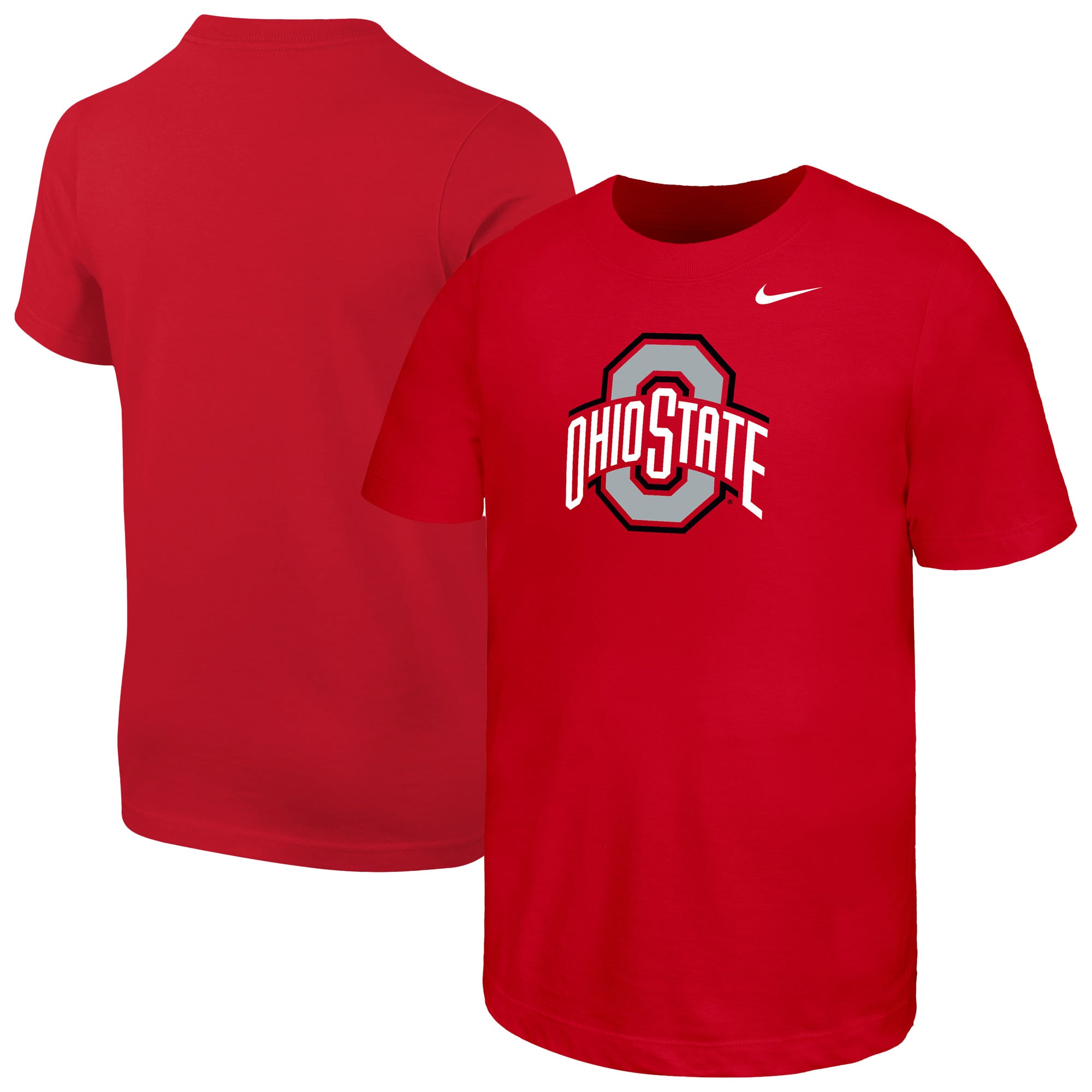 T-shirt Nike Scarlet pour jeunes avec logo des Ohio State Buckeyes