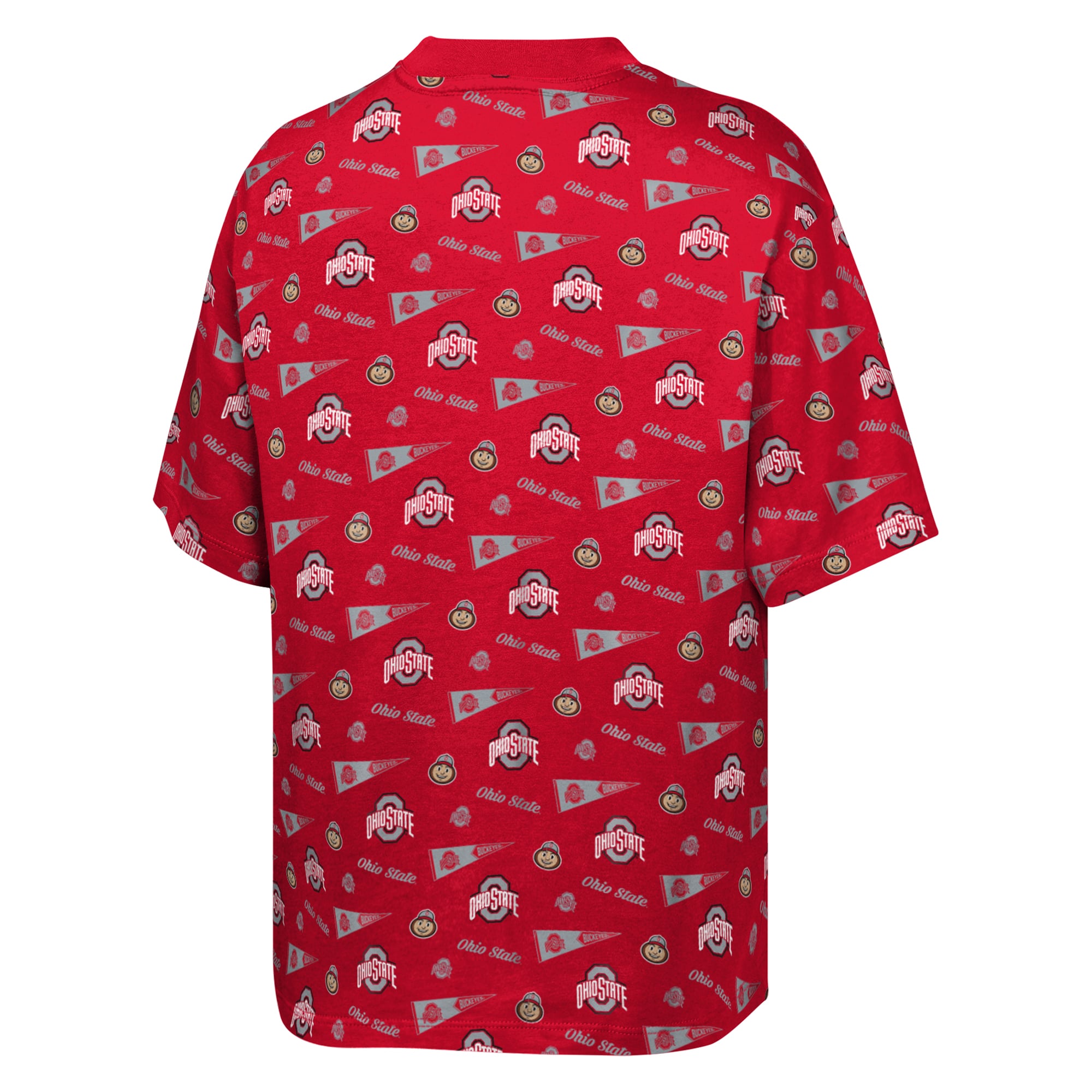 T-shirt imprimé intégral Outerstuff Scarlet Ohio State Buckeyes pour jeunes
