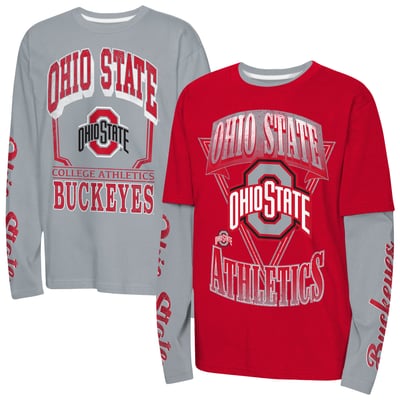  Ohio State Buckeyes Outerstuff Youth Combo T-Shirt Set - Red