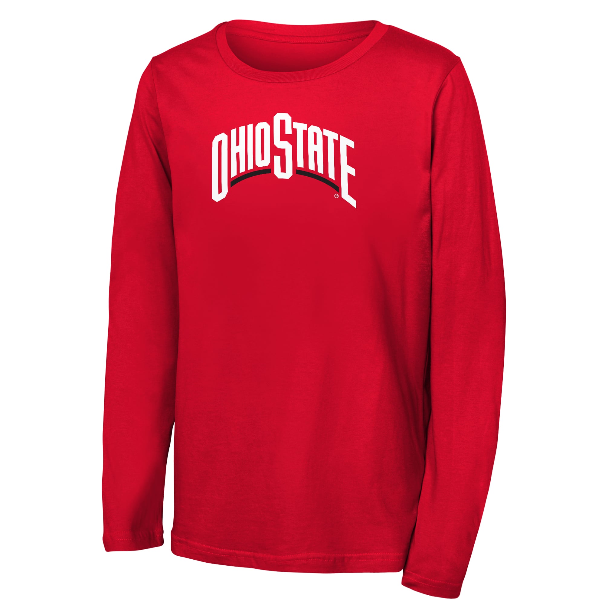 Youth Outerstuff Scarlet Ohio State Buckeyes Full Steam Long Sleeve T-Shirt