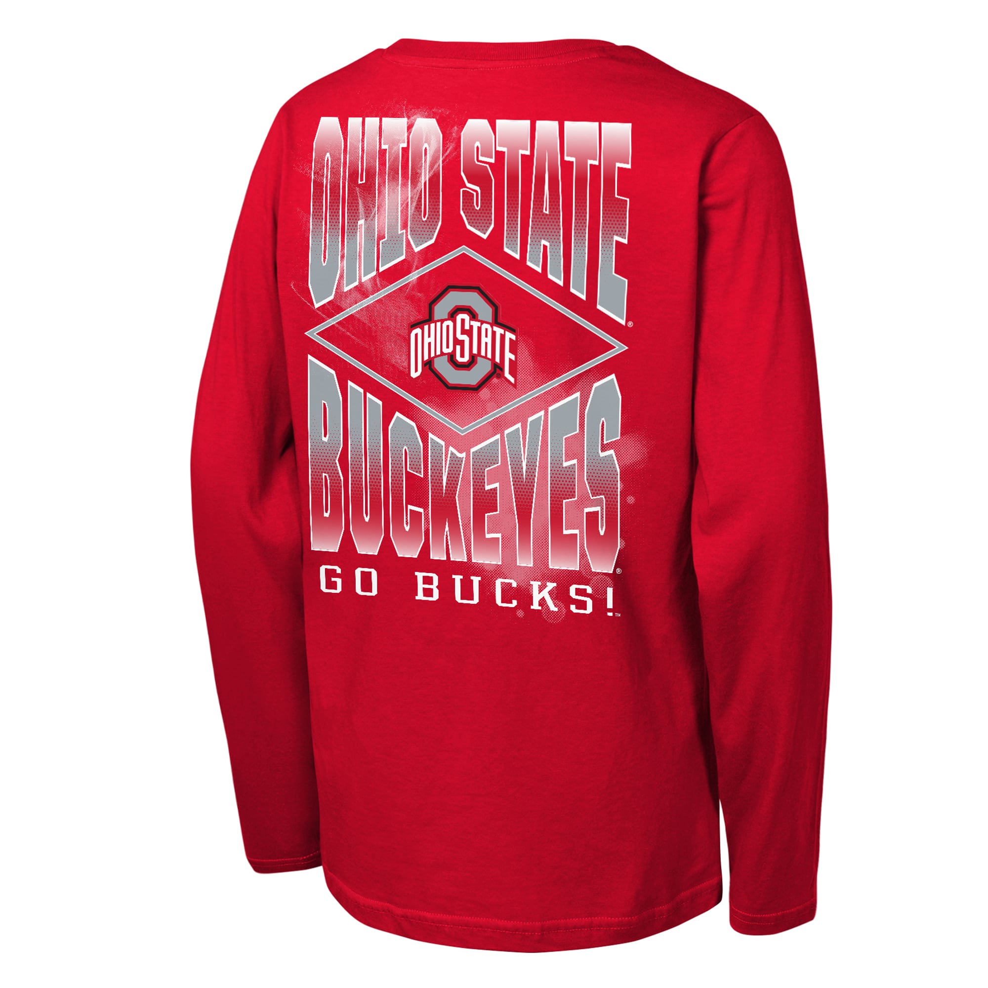 Youth Outerstuff Scarlet Ohio State Buckeyes Full Steam Long Sleeve T-Shirt