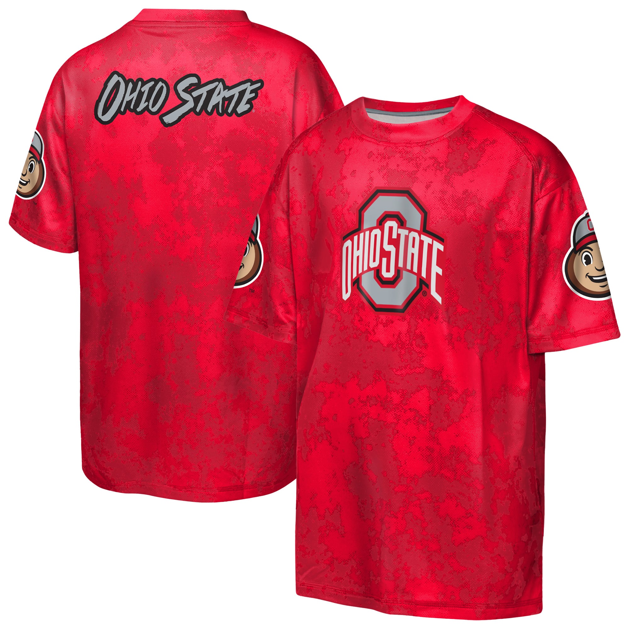 T-shirt sublimé Outerstuff Scarlet Ohio State Buckeyes pour jeunes