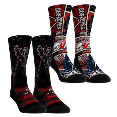  Ohio State Buckeyes Rock Em Youth Star Wars Empire Two-Pack Crew Socks Set - Red