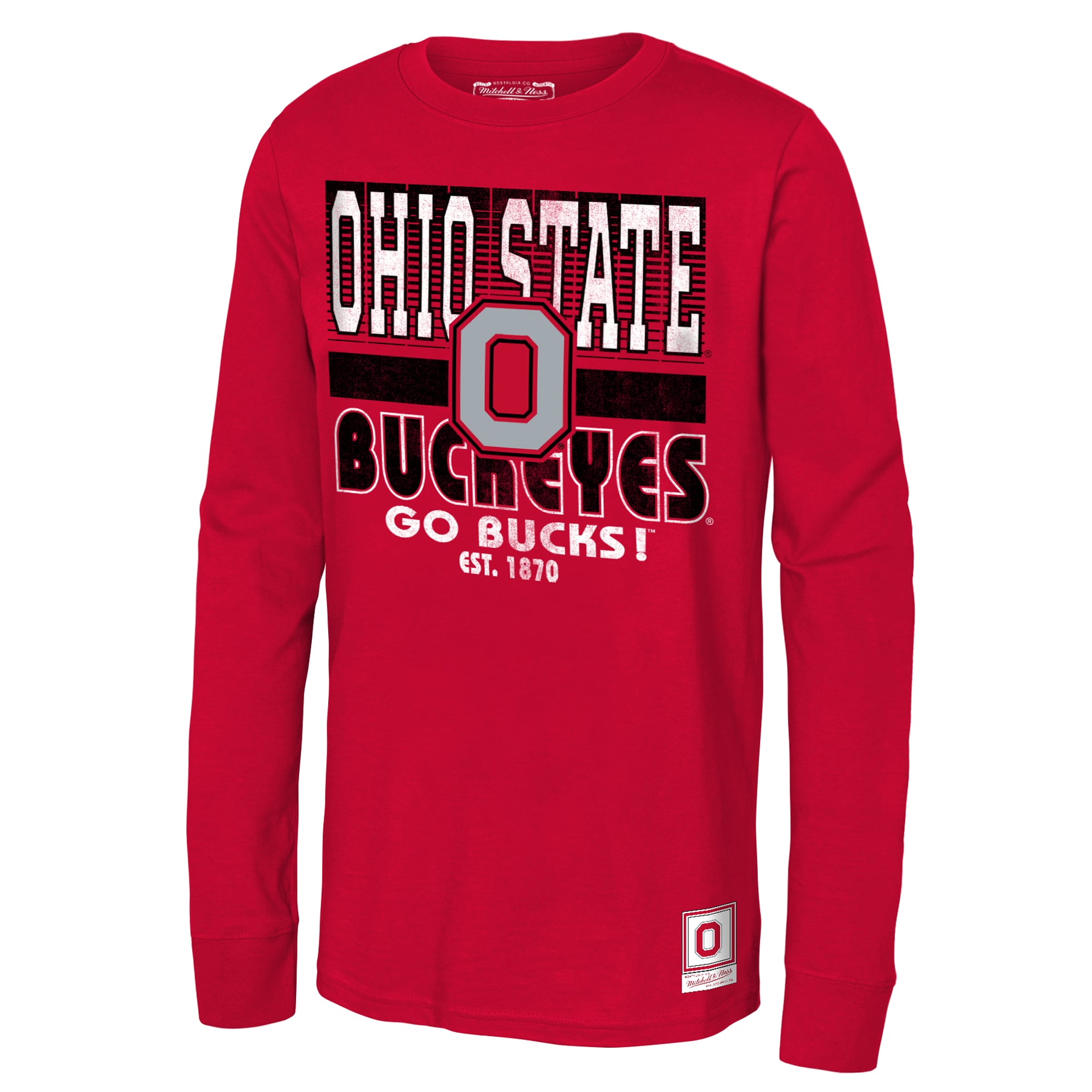 Youth Scarlet Ohio State Buckeyes Retro Big Game Long Sleeve T-Shirt