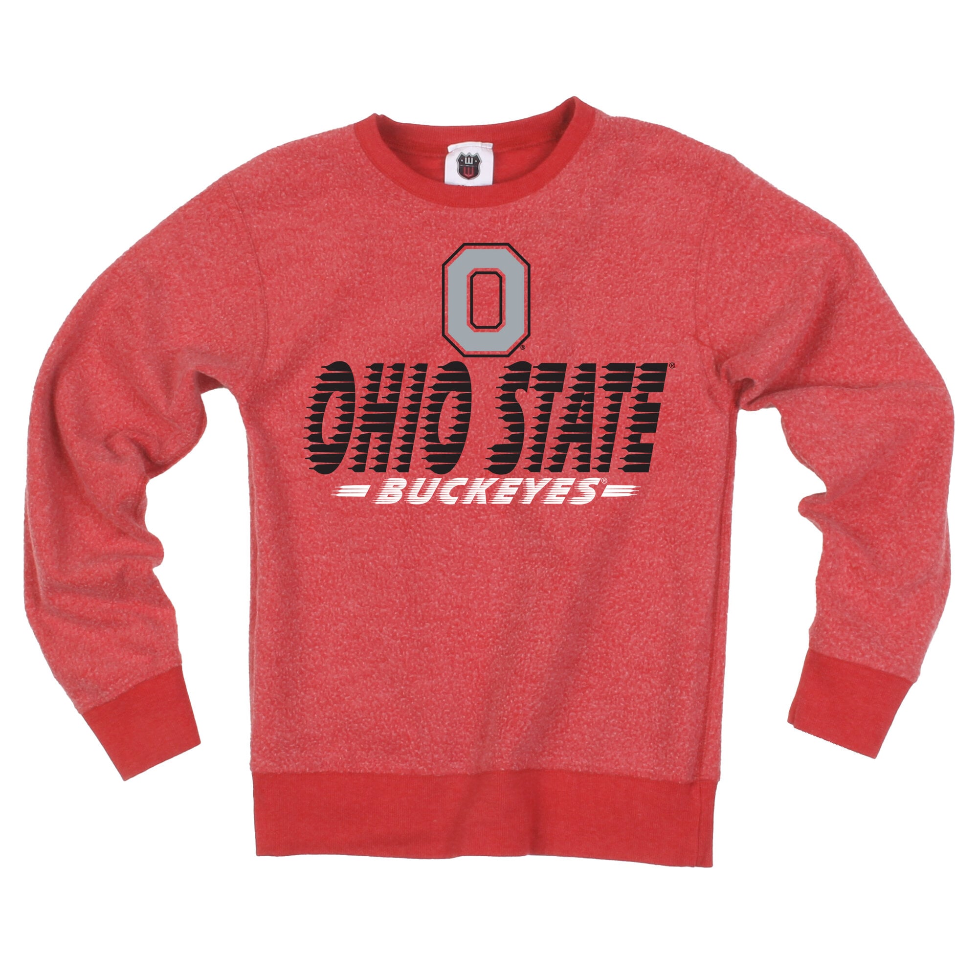 Youth Wes & Willy  Scarlet Ohio State Buckeyes Reversible Sweatshirt