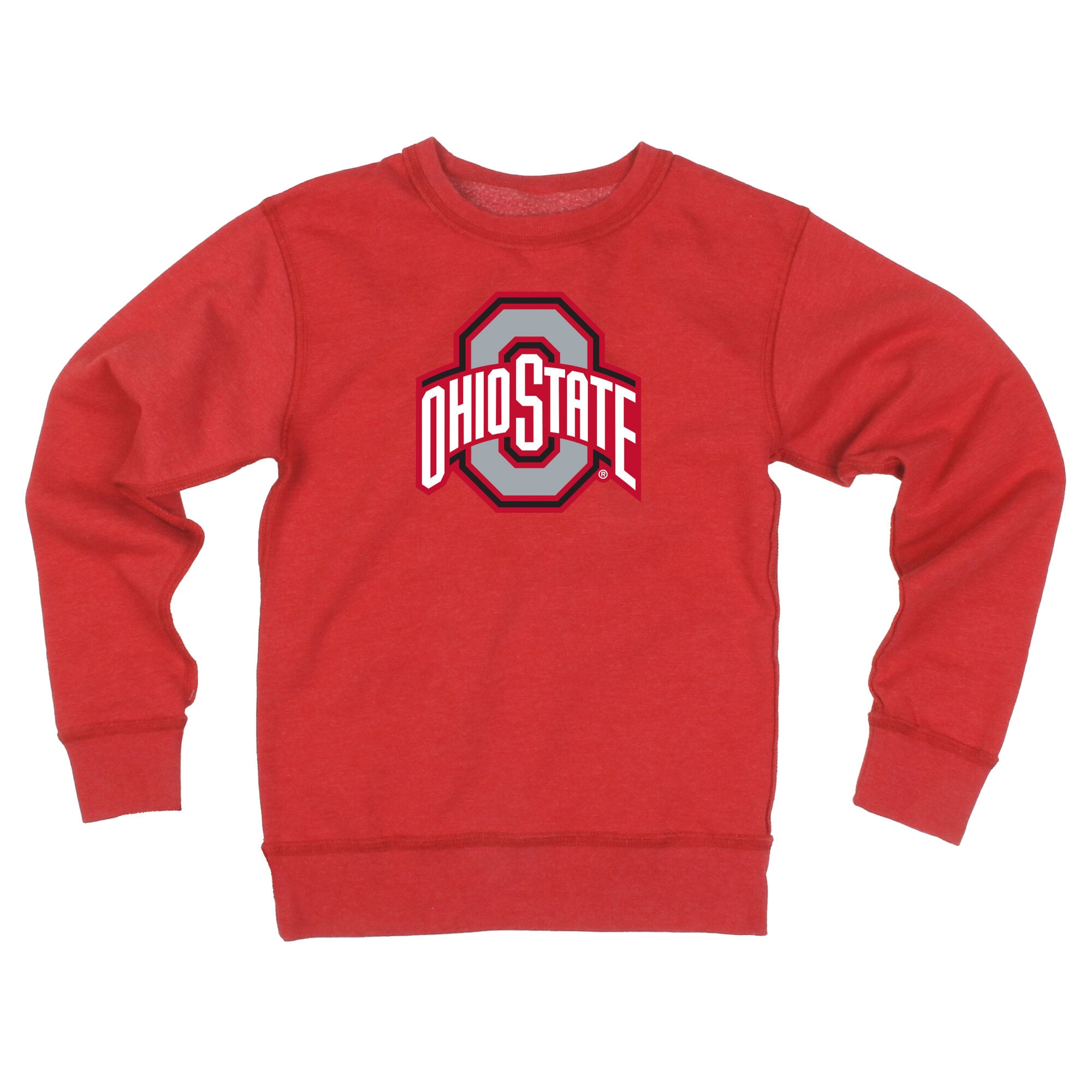 Youth Wes & Willy  Scarlet Ohio State Buckeyes Reversible Sweatshirt