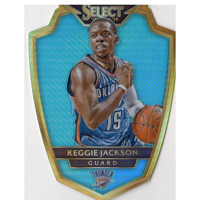 2014-15 Select Premier Prizms Light Blue Die Cut #104 Reggie Jackson