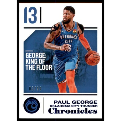 2018-19 Panini Chronicles Blue #83 Paul George