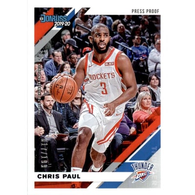 2019-20 Donruss Press Proof Purple #77 Chris Paul