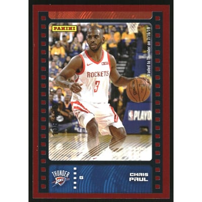 2019-20 Panini Stickers Cards Red Foil #30 Chris Paul