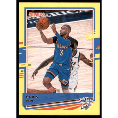 2020-21 Donruss Yellow Flood #22 Chris Paul