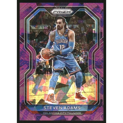 2020-21 Panini Prizm Prizms Purple Ice #110 Steven Adams