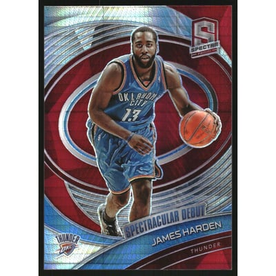 2020-21 Panini Spectra Asia Red #157 James Harden SD