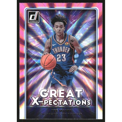 2021-22 Donruss Great X-Pectations Holo Pink Laser #5 Tre Mann