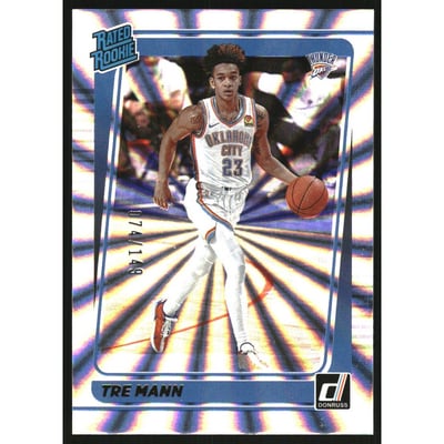 2021-22 Donruss Holo Laser #218 Tre Mann RR