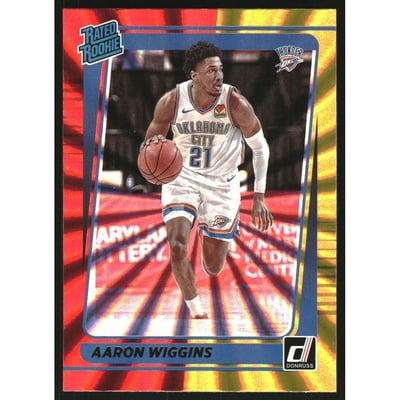 2021-22 Donruss Holo Red and Gold Laser #241 Aaron Wiggins RR