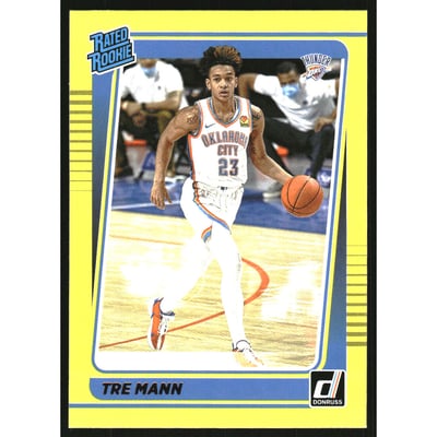 2021-22 Donruss Yellow Flood #218 Tre Mann