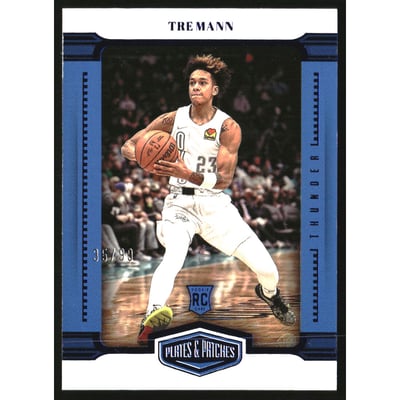 2021-22 Panini Chronicles Blue #417 Tre Mann/Plates and Patches