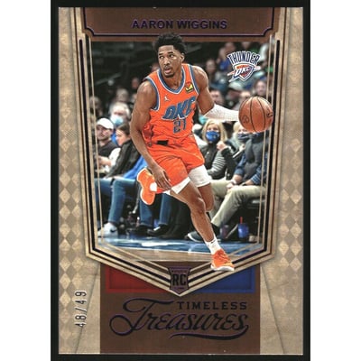 2021-22 Panini Chronicles Purple #465 Aaron Wiggins/Timeless Treasures
