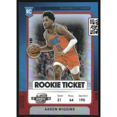2021-22 Panini Contenders Optic Rookies Red #6 Aaron Wiggins